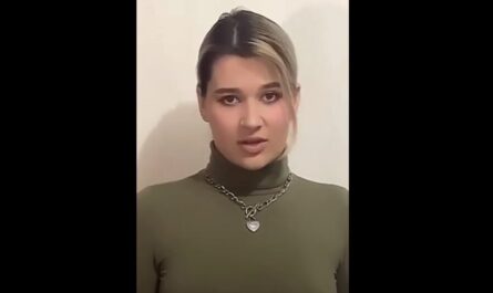Евгения Бабкова. Кадр из ее видео с извинениями 21 мая 2021 года