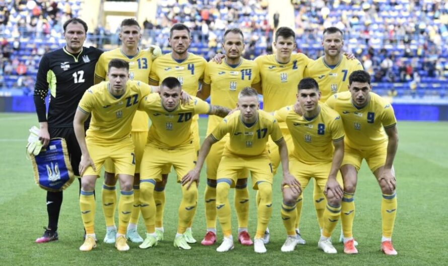 Сборная Украины по футболу в новой форме 7 июня 2021 года