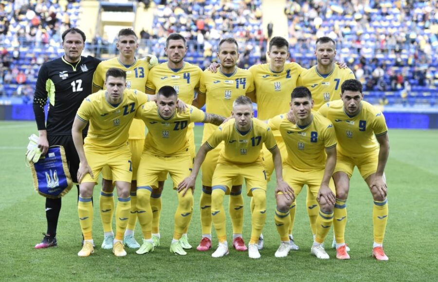 Сборная Украины по футболу в новой форме 7 июня 2021 года